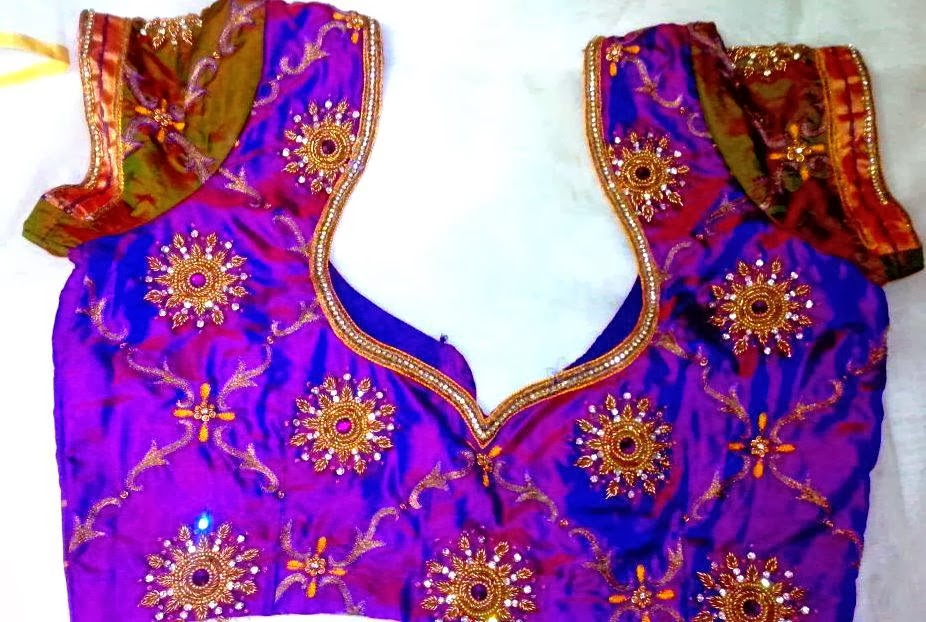 Blouse neck designs 2024 with lace work